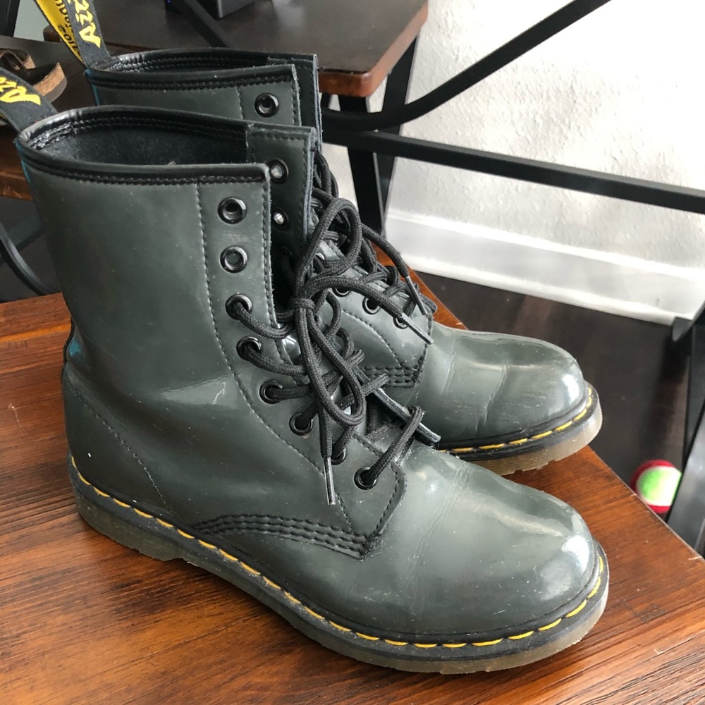 grey doc martens